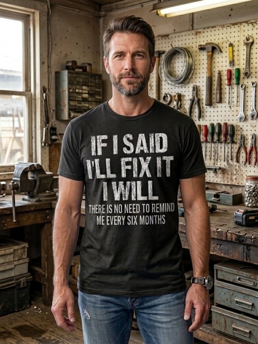 Fix It Statement Tee • Bold Minimalist Typography Shirt • Unisex Attitude Street
